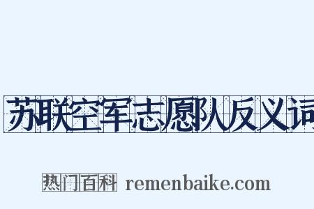 苏联空军志愿队反义词是什么意思的图片